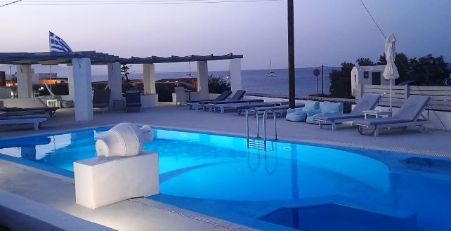 Hotel pool area of the hotel Sea paradise