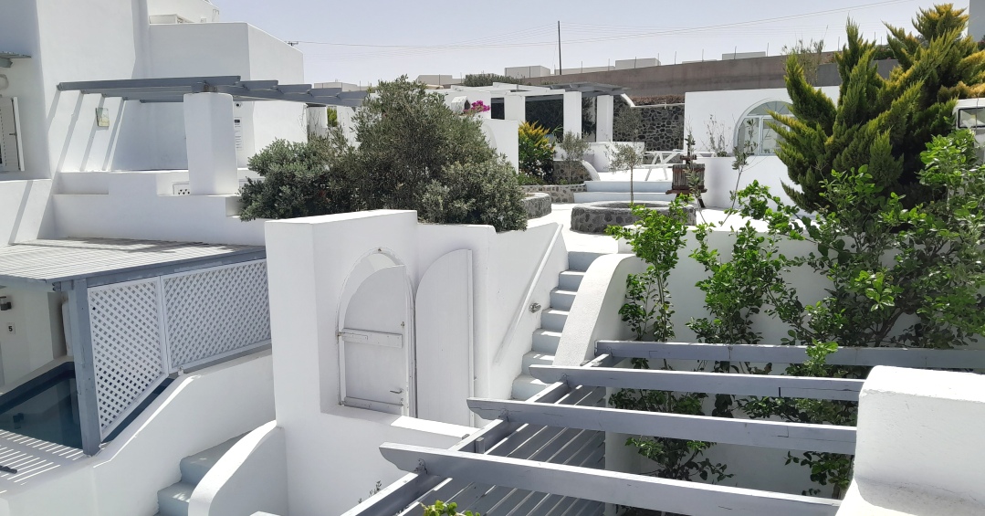 Next to the sea in Oia Santorini Greece