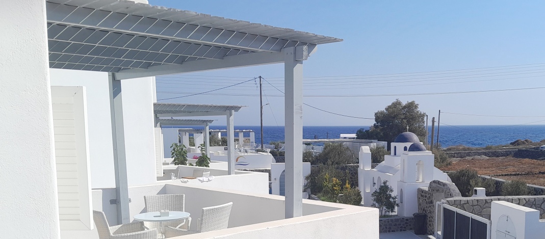 Next to the sea in Oia Santorini Greece