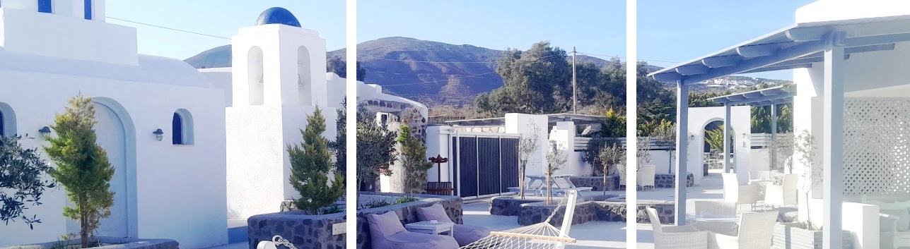 Oia Sea paradise hotel offers rooms for rent with traditional houses with sea view
